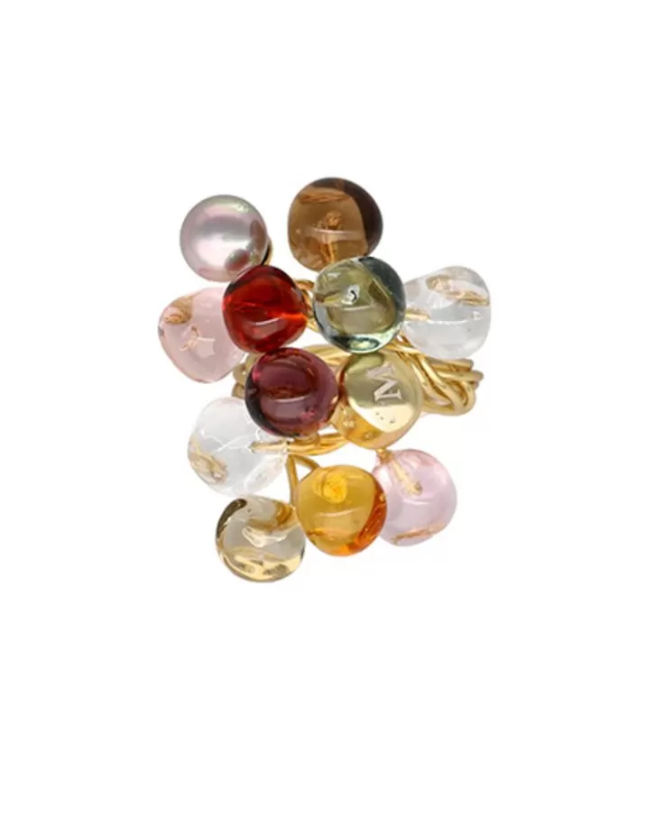 Best Majorica Adjustable Pearl Ring Corfu With Murano Glass