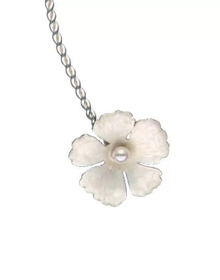Shop Majorica Adjustable Silver Santorini Bianco Bridal Choker With Nacre Flowers