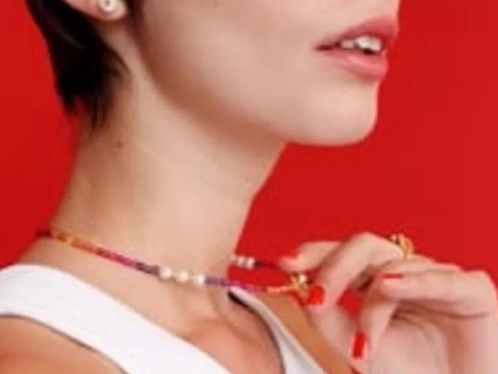 Online Majorica Color Pop Sunset Necklace With Gradient Stones And White Pearls