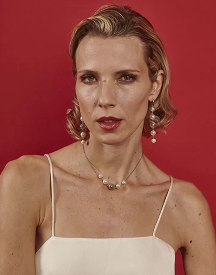 Clearance Majorica Eternal Necklace With Round Pearls And Cutwork Ball In Silver
