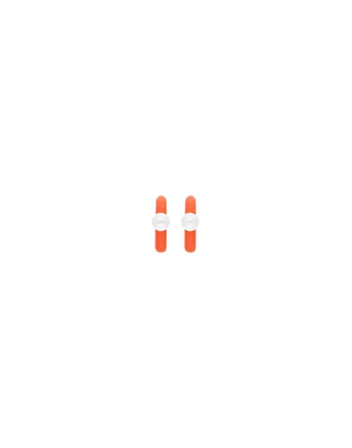 Cheap Majorica Mini 4 Mm Color Pop Pearl Orange Hoop Earrings